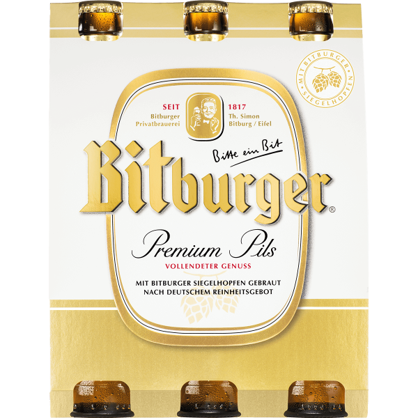 Bild von Bitburger Pils  6 x 0,33L