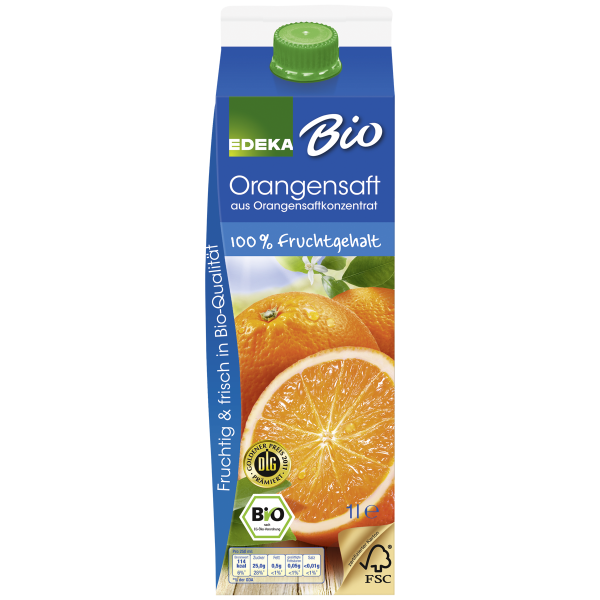 Bild von Bio EDEKA Orangensaft 1L