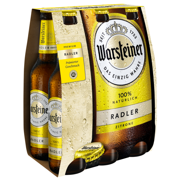 Bild von Warsteiner Radler Zitrone  6 x 0,33L